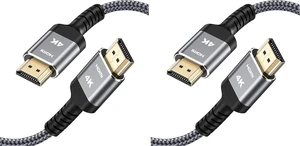 HDMI Cable 1.5 ft, 4K Ultra High Speed HDMI to HDMI Cord (Pack of 2) HDMI Cable 1.5 ft, 4K Ultra High Speed HDMI to HDMI Cord (Pack of 2)