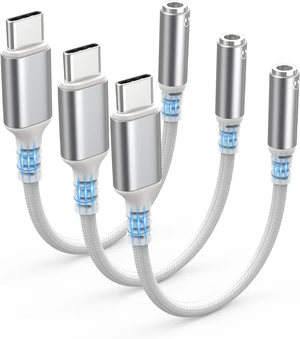 USB Type C to 3.5mm Female Headphone Jack Adapter (3-Pack) USB Type C to 3.5mm Female Headphone Jack Adapter (3-Pack)