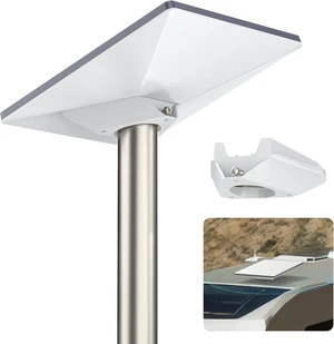 2-in-1 Starlink Mini Pipe Adapter & Flat Mount, 2.12" Caliber Mount | Fit for Starlink Mini & Mini X Dish, ABS 54mm Caliber Mount, Fits Pole ( Diameter of 30~54mm ) or Flat Surface Installation 2-in-1 Starlink Mini Pipe Adapter & Flat Mount, 2.12" Caliber Mount | Fit for Starlink Mini & Mini X Dish, ABS 54mm Caliber Mount, Fits Pole ( Diameter of 30~54mm ) or Flat Surface Installation