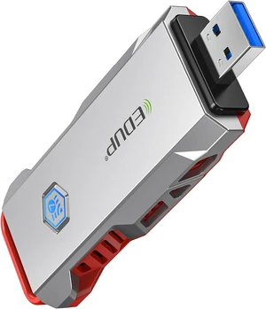 USB WiFi 7 Adapter for PC, USB 3.0 Wi-Fi 7 Dongle BE6500Mbps | Tri-Band 6GHz/5GHz/2.4GHz Wireless Network Adapter, WiFi 7 Network Card, Compatible with Windows 11 & Linux Kernel 6.7+ USB WiFi 7 Adapter for PC, USB 3.0 Wi-Fi 7 Dongle BE6500Mbps | Tri-Band 6GHz/5GHz/2.4GHz Wireless Network Adapter, WiFi 7 Network Card, Compatible with Windows 11 & Linux Kernel 6.7+