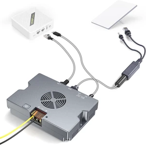 350W 5-in-1 Starlink Mini PoE Injector Splitter 9~36V DC Power Input | 52V/6A Power Adapter with 9-36V DC Input, USB-A USB-C Ports, Smart Cooling, Starlink Mini Poe Injector 350W 5-in-1 Starlink Mini PoE Injector Splitter 9~36V DC Power Input | 52V/6A Power Adapter with 9-36V DC Input, USB-A USB-C Ports, Smart Cooling, Starlink Mini Poe Injector
