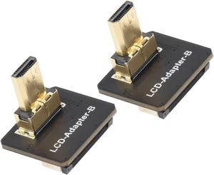 Waveshare Mirco HDMI Adapters, for DIY HDMI Cable, Vertical B, 2PCS | Micro HDMI Vertical B, Micro HDMI Male Plug To Female Connector, 16.0 × 14.5 × 12.5mm Waveshare Mirco HDMI Adapters, for DIY HDMI Cable, Vertical B, 2PCS | Micro HDMI Vertical B, Micro HDMI Male Plug To Female Connector, 16.0 × 14.5 × 12.5mm