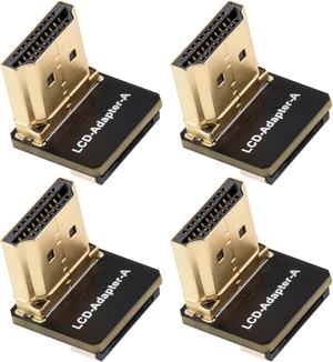 waveshare HDMI Adapters, for DIY HDMI Cable, Vertical B, 4PCS | HDMI Vertical B, HDMI Male Plug To Female Connector, 16.0 × 15.0 × 14.3mm waveshare HDMI Adapters, for DIY HDMI Cable, Vertical B, 4PCS | HDMI Vertical B, HDMI Male Plug To Female Connector, 16.0 × 15.0 × 14.3mm