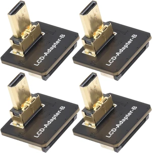Waveshare Mirco HDMI Adapters, for DIY HDMI Cable, Vertical B, 4PCS | Micro HDMI Vertical B, Micro HDMI Male Plug To Female Connector, 16.0 × 14.5 × 12.5mm Waveshare Mirco HDMI Adapters, for DIY HDMI Cable, Vertical B, 4PCS | Micro HDMI Vertical B, Micro HDMI Male Plug To Female Connector, 16.0 × 14.5 × 12.5mm