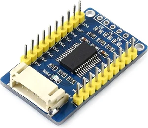 Waveshare MCP23017 IO Expansion Board I2C Interface Expands 16 I/O Pins Compatible with Both 3.3V and 5V Levels Waveshare MCP23017 IO Expansion Board I2C Interface Expands 16 I/O Pins Compatible with Both 3.3V and 5V Levels