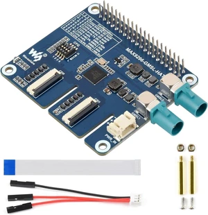 Waveshare 2-Ch GMSL Camera HAT, Equipped with MAX9296A Deserializer, High-Speed and Low-Latency Serial Transmission, Compatible with Raspberry Pi 5 and Jetson Orin NX/Nano Waveshare 2-Ch GMSL Camera HAT, Equipped with MAX9296A Deserializer, High-Speed and Low-Latency Serial Transmission, Compatible with Raspberry Pi 5 and Jetson Orin NX/Nano