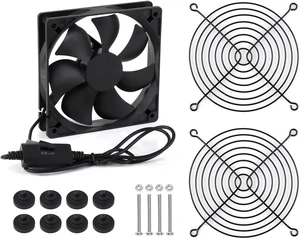 Waveshare USB 5V 120mm Quiet Cooling Fan, 3-Speed Adjustable, PWM Control, High Airflow, Anti-Vibration Design, Compatible with Multiple Devices, Single Fan and USB-A Cable Waveshare USB 5V 120mm Quiet Cooling Fan, 3-Speed Adjustable, PWM Control, High Airflow, Anti-Vibration Design, Compatible with Multiple Devices, Single Fan and USB-A Cable