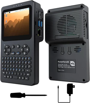 Waveshare Portable Handheld Linux Terminal with 3.5inch Touch Display, 640 × 480, Optical Bonding, Compatible with Pi 4B/5 Portable Development and Debugging Devices, PocketTerm35-Pi4 Host Waveshare Portable Handheld Linux Terminal with 3.5inch Touch Display, 640 × 480, Optical Bonding, Compatible with Pi 4B/5 Portable Development and Debugging Devices, PocketTerm35-Pi4 Host