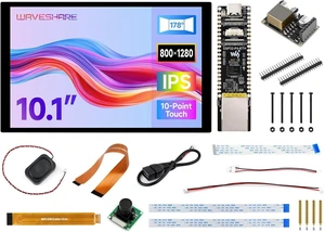 Waveshare ESP32-P4-ETH High-Performance Development Board, Based On ESP32-P4, with 100 Mbps RJ45 Ethernet Port, with a PoE Module and 10inch DSI Touch Screen (15items) Waveshare ESP32-P4-ETH High-Performance Development Board, Based On ESP32-P4, with 100 Mbps RJ45 Ethernet Port, with a PoE Module and 10inch DSI Touch Screen (15items)