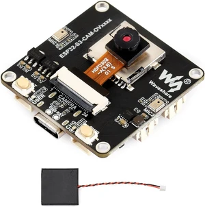 Waveshare ESP32-S3 AIoT Camera Development Board, Integrated Audio Input and Output Module, Supports Connecting External Display, Image Capture & Recognition and AI Speech Interaction Support, GC0308 Waveshare ESP32-S3 AIoT Camera Development Board, Integrated Audio Input and Output Module, Supports Connecting External Display, Image Capture & Recognition and AI Speech Interaction Support, GC0308