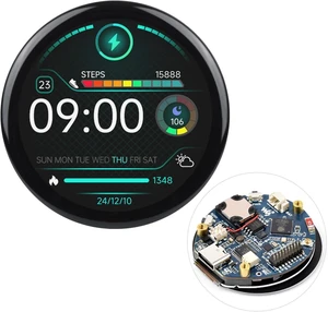 Waveshare ESP32-S3 1.46inch Round Display Development Board, 412×412, Supports Wi-Fi & BLT, Accelerometer and Gyroscope Sensor, Onboard Speaker and Microphone, with Protective Cover Glass Waveshare ESP32-S3 1.46inch Round Display Development Board, 412×412, Supports Wi-Fi & BLT, Accelerometer and Gyroscope Sensor, Onboard Speaker and Microphone, with Protective Cover Glass
