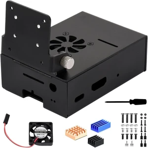 Waveshare Aluminum Alloy Cooling Case for VisionFive2 Lite, Comes with Heatsink and Cooling Fan, with Camera Holder, Supports Installing IMX219 Series Camera Modules Waveshare Aluminum Alloy Cooling Case for VisionFive2 Lite, Comes with Heatsink and Cooling Fan, with Camera Holder, Supports Installing IMX219 Series Camera Modules