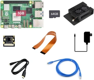 Waveshare RPI5-1GB Dual-Camera Kit A,Bundle with Raspberry pi 5 1GB, Equipped with 2× IMX219-77 Camera (79.3° FOV, 8MP, with CSI Cable), 64GB TF Card, Aluminium Alloy Case and so on Waveshare RPI5-1GB Dual-Camera Kit A,Bundle with Raspberry pi 5 1GB, Equipped with 2× IMX219-77 Camera (79.3° FOV, 8MP, with CSI Cable), 64GB TF Card, Aluminium Alloy Case and so on