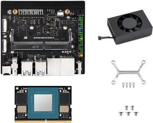 Waveshare Jetson Orin Nano AI Dual ETH Development Kit for Embedded and Edge Systems, Bundle with 4GB Memory Jetson Orin Nano Module Waveshare Jetson Orin Nano AI Dual ETH Development Kit for Embedded and Edge Systems, Bundle with 4GB Memory Jetson Orin Nano Module