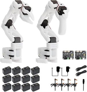Waveshare SO-ARM100, Open-Source 6-Axis Robotic Arm, Native Support for Hugging Face LeRobot, High-Torque Bus Servo, Photosensitive Resin 3D-Printed Parts, 3D Parts Kit Waveshare SO-ARM100, Open-Source 6-Axis Robotic Arm, Native Support for Hugging Face LeRobot, High-Torque Bus Servo, Photosensitive Resin 3D-Printed Parts, 3D Parts Kit