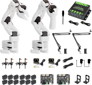 Waveshare SO-ARM100, Open-Source 6-Axis Robotic Arm, Native Support for Hugging Face LeRobot, High-Torque Bus Servo, Photosensitive Resin 3D-Printed Parts, CAM Kit Waveshare SO-ARM100, Open-Source 6-Axis Robotic Arm, Native Support for Hugging Face LeRobot, High-Torque Bus Servo, Photosensitive Resin 3D-Printed Parts, CAM Kit