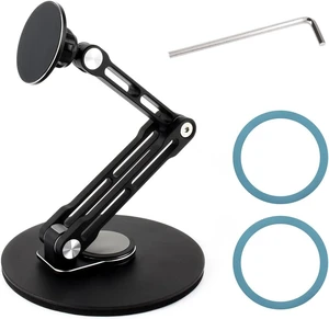 Waveshare Magnetic N52 Neodymium Magnet Portable Monitor Adjustable Stand, Compatible with 4~18.5inch Monitors, Supports Multi-axis Rotation, comes with Magnetic metal rings, Foldable For Easy Storage Waveshare Magnetic N52 Neodymium Magnet Portable Monitor Adjustable Stand, Compatible with 4~18.5inch Monitors, Supports Multi-axis Rotation, comes with Magnetic metal rings, Foldable For Easy Storage