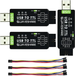 waveshare 3PCS Industrial USB to TTL Converter with Original FT232RNL Onboard and Multi Protection Circuits Support Multi Systems Support Win7/8/8.1/10/11, Mac, Linux, Android, Wince waveshare 3PCS Industrial USB to TTL Converter with Original FT232RNL Onboard and Multi Protection Circuits Support Multi Systems Support Win7/8/8.1/10/11, Mac, Linux, Android, Wince