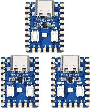 Waveshare 3PCS RP2350-Zero Mini Development Board, Raspberry Pi Microcontroller Development Board, Based On Raspberry Pi Dual-core & Dual-Architecture Microcontroller Waveshare 3PCS RP2350-Zero Mini Development Board, Raspberry Pi Microcontroller Development Board, Based On Raspberry Pi Dual-core & Dual-Architecture Microcontroller