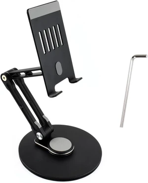 Waveshare Portable Monitor Adjustable Stand, Compatible with 4~18.5inch Monitors, Supports Multi-axis Rotation, Weighted Base and Ergonomic Design, Foldable for Easy Storage Waveshare Portable Monitor Adjustable Stand, Compatible with 4~18.5inch Monitors, Supports Multi-axis Rotation, Weighted Base and Ergonomic Design, Foldable for Easy Storage