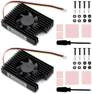 Waveshare 2PCS CM5 Dedicated All-in-one 3007 Cooling Fan, Compatible with Raspberry Pi Compute Module 5, 5V Power Supply, Speed Adjustable, with Thermal Tapes Waveshare 2PCS CM5 Dedicated All-in-one 3007 Cooling Fan, Compatible with Raspberry Pi Compute Module 5, 5V Power Supply, Speed Adjustable, with Thermal Tapes