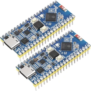 Waveshare 2PCS ESP32-S3 Microcontroller, 2.4 GHz Wi-Fi Development Board, Dual-Core Processor with Frequency Up to 240 MHz with pinheader Waveshare 2PCS ESP32-S3 Microcontroller, 2.4 GHz Wi-Fi Development Board, Dual-Core Processor with Frequency Up to 240 MHz with pinheader