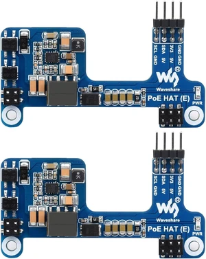 Waveshare 2PCS PoE HAT (E) Compatible with Raspberry Pi 3B+/4B 802.3af-Compliant, Fully Isolated Switched-Mode Power Supply (SMPS) Waveshare 2PCS PoE HAT (E) Compatible with Raspberry Pi 3B+/4B 802.3af-Compliant, Fully Isolated Switched-Mode Power Supply (SMPS)