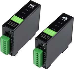 Waveshare 2PCS RS232/485/422 to RJ45 Ethernet Module, TCP/IP to Serial, POE Function, Bi-Directional Transparent Transmission, Suitable for Data Acquisition, Intelligent Instrument Monitoring, etc Waveshare 2PCS RS232/485/422 to RJ45 Ethernet Module, TCP/IP to Serial, POE Function, Bi-Directional Transparent Transmission, Suitable for Data Acquisition, Intelligent Instrument Monitoring, etc