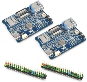 Waveshare 2PCS Nano Base Board (A), Compatible with Raspberry Pi Compute Module 5, Base Board for CM5 Lite/eMMC, with Multiple Peripheral Interfaces Waveshare 2PCS Nano Base Board (A), Compatible with Raspberry Pi Compute Module 5, Base Board for CM5 Lite/eMMC, with Multiple Peripheral Interfaces