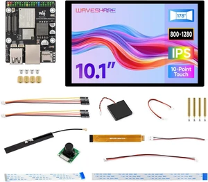 Waveshare ESP32-P4-WIFI6-POE-ETH High-Performance Development Board, Based On ESP32-P4 and ESP32-C6, Supports Wi-Fi 6 and BLT 5 (LE), PoE Module, Bundle with 10.1inch Screen, Camera, Speaker(16 items) Waveshare ESP32-P4-WIFI6-POE-ETH High-Performance Development Board, Based On ESP32-P4 and ESP32-C6, Supports Wi-Fi 6 and BLT 5 (LE), PoE Module, Bundle with 10.1inch Screen, Camera, Speaker(16 items)