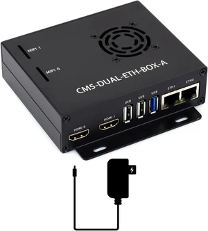 Waveshare Giga-bit / 2.5G Dual Ethernet Base Board, Compatible with Raspberry Pi CM5. Dual RJ45 Ethernet, Dual 4K Display, Dual MIPI, 40Pin GPIO Header, with Board, Metal Case and Power Supply Waveshare Giga-bit / 2.5G Dual Ethernet Base Board, Compatible with Raspberry Pi CM5. Dual RJ45 Ethernet, Dual 4K Display, Dual MIPI, 40Pin GPIO Header, with Board, Metal Case and Power Supply