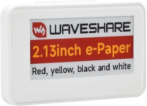 Waveshare 2.13inch NFC-Powered e-Paper (G), Red/Yellow/Black/White 4-Color Displaying, No Battery, Wireless Powering & Data Transfer, ABS Case Waveshare 2.13inch NFC-Powered e-Paper (G), Red/Yellow/Black/White 4-Color Displaying, No Battery, Wireless Powering & Data Transfer, ABS Case