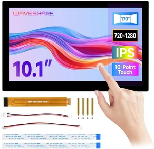 waveshare 10.1inch DSI Capacitive Touch Display, Compatible with Raspberry Pi 5/4B and ESP32-P4, Wide Color Gamut, 720 × 1280, IPS Panel, Supports 10-Point Touch, Toughened Glass Panel waveshare 10.1inch DSI Capacitive Touch Display, Compatible with Raspberry Pi 5/4B and ESP32-P4, Wide Color Gamut, 720 × 1280, IPS Panel, Supports 10-Point Touch, Toughened Glass Panel
