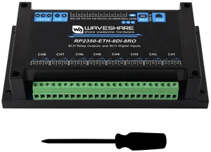 Waveshare Industrial 8-Channel RP2350 Relay Module, Based on RP2350 Dual-core & Dual-Architecture Microcontroller, Supports Digital Input, RS485, Ethernet and Multiple Isolation Protection Waveshare Industrial 8-Channel RP2350 Relay Module, Based on RP2350 Dual-core & Dual-Architecture Microcontroller, Supports Digital Input, RS485, Ethernet and Multiple Isolation Protection
