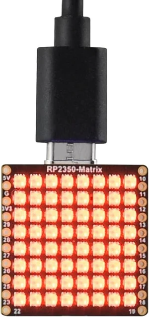 Waveshare RP2350-Matrix Microcontroller Development Board, Dual-Core, Dual-Architecture Design, Onboard 6-Axis Sensor, and 8x8 RGB LED Matrix for Colorful Lighting Displays Waveshare RP2350-Matrix Microcontroller Development Board, Dual-Core, Dual-Architecture Design, Onboard 6-Axis Sensor, and 8x8 RGB LED Matrix for Colorful Lighting Displays