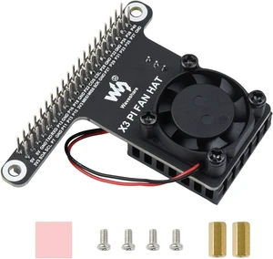 Waveshare Cooling Fan Expansion Board for RDK X3 Development Board, with 40PIN GPIO Adapter Header Waveshare Cooling Fan Expansion Board for RDK X3 Development Board, with 40PIN GPIO Adapter Header