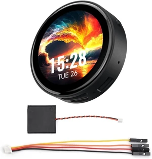 Waveshare ESP32-C6 1.43inch AMOLED Touch Round Display Development Board, 466×466 Pixels, 160MHz RISC-V Processor, QSPI Interface, Dual Digital Microphone Array, with Enclosure Waveshare ESP32-C6 1.43inch AMOLED Touch Round Display Development Board, 466×466 Pixels, 160MHz RISC-V Processor, QSPI Interface, Dual Digital Microphone Array, with Enclosure