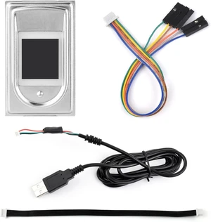 Waveshare Rectangle-Shaped All-in-One Capacitive Fingerprint Sensor (F), Cortex Processor, UART and USB Communication, Compact Size Waveshare Rectangle-Shaped All-in-One Capacitive Fingerprint Sensor (F), Cortex Processor, UART and USB Communication, Compact Size