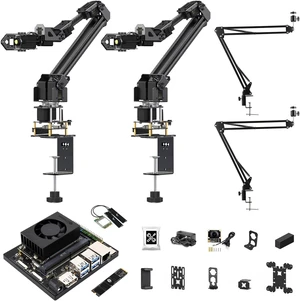 Waveshare 5 + 1 DOF High-Torque Serial Bus Servo Dual Robotic Arm AI Kit, Supports Hugging Face LeRobot AI Robotic Project, ESP32, 2-DOF Wrist Joint, with Jetson Orin NX 8GB Kit Waveshare 5 + 1 DOF High-Torque Serial Bus Servo Dual Robotic Arm AI Kit, Supports Hugging Face LeRobot AI Robotic Project, ESP32, 2-DOF Wrist Joint, with Jetson Orin NX 8GB Kit