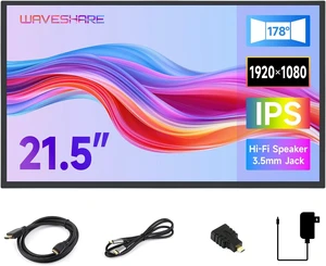 waveshare Luckfox 21.5inch Portable Monitor with Stand, Compatible with Raspberry Pi OS/Ubuntu/Kali/WIN10 loT, 1920 × 1080, 120Hz, 178° Viewing Angle, IPS Screen, No Touch waveshare Luckfox 21.5inch Portable Monitor with Stand, Compatible with Raspberry Pi OS/Ubuntu/Kali/WIN10 loT, 1920 × 1080, 120Hz, 178° Viewing Angle, IPS Screen, No Touch