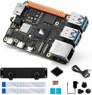 Waveshare 4GB D-Robotics RDK X5 Developer Kit, Powered By Sunrise 5 Chip, Octa-core Cortex A55, 10 Tops Computing Power, Bundle with RDK Stereo Camera Module and Acce (7 Items) Waveshare 4GB D-Robotics RDK X5 Developer Kit, Powered By Sunrise 5 Chip, Octa-core Cortex A55, 10 Tops Computing Power, Bundle with RDK Stereo Camera Module and Acce (7 Items)