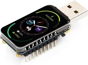 Waveshare RP2350 1.47inch Display Development Board, 172×320, 262K Color, RP2350 Dual-core Microcontroller, 150MHz, with Colorful RGB LED, Type-A USB Port, with Header Waveshare RP2350 1.47inch Display Development Board, 172×320, 262K Color, RP2350 Dual-core Microcontroller, 150MHz, with Colorful RGB LED, Type-A USB Port, with Header