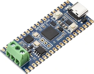 Waveshare RP2350 CAN Development Board, Based On Raspberry Pi RP2350A Dual-core & Dual-architecture Microcontroller, 150 MHz Operating Frequency, Onboard SIT65HVD230 Transceiver, XL2515 CAN Controller Waveshare RP2350 CAN Development Board, Based On Raspberry Pi RP2350A Dual-core & Dual-architecture Microcontroller, 150 MHz Operating Frequency, Onboard SIT65HVD230 Transceiver, XL2515 CAN Controller