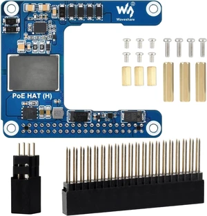 Waveshare Power Over Ethernet HAT (H), Compatible with Raspberry Pi 5 / CM 5, 5V 5A Output, Stable Performance, Supports 802.3af/at Network, Isolated Switched-Mode Power Supply, PoE HAT, Board ONLY Waveshare Power Over Ethernet HAT (H), Compatible with Raspberry Pi 5 / CM 5, 5V 5A Output, Stable Performance, Supports 802.3af/at Network, Isolated Switched-Mode Power Supply, PoE HAT, Board ONLY
