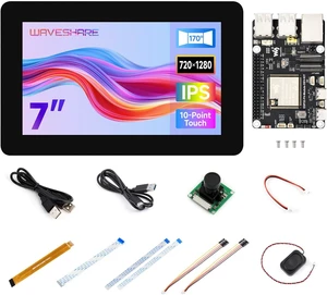Waveshare ESP32-P4 High-Performance Dev Board, ESP32-P4 & ESP32-C6, Supports Wi-Fi 6 & Bluetooth 5/BLE, Comes with 7inch DSI LCD, RPi Camera (B) & Accessories (11 Items) Waveshare ESP32-P4 High-Performance Dev Board, ESP32-P4 & ESP32-C6, Supports Wi-Fi 6 & Bluetooth 5/BLE, Comes with 7inch DSI LCD, RPi Camera (B) & Accessories (11 Items)