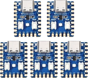 Waveshare 5PCS RP2350-Zero Mini Development Board, Raspberry Pi Microcontroller Development Board, Based On Raspberry Pi Dual-core & Dual-Architecture Microcontroller Waveshare 5PCS RP2350-Zero Mini Development Board, Raspberry Pi Microcontroller Development Board, Based On Raspberry Pi Dual-core & Dual-Architecture Microcontroller