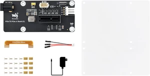 Waveshare PCIe FFC Connector to Standard PCIe x1 Slot Adapter Board, Support Raspberry Pi 5, Compatible with PCIe X1, X4, X8, and X16 Interface Devices Waveshare PCIe FFC Connector to Standard PCIe x1 Slot Adapter Board, Support Raspberry Pi 5, Compatible with PCIe X1, X4, X8, and X16 Interface Devices