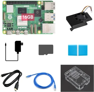Waveshare Starter Kit, Compatible with Raspberry Pi 5, Bundle with Raspberry Pi 5 16GB, 64GB TF Card, Cooler, Case, Cable and so on (8 Items) Waveshare Starter Kit, Compatible with Raspberry Pi 5, Bundle with Raspberry Pi 5 16GB, 64GB TF Card, Cooler, Case, Cable and so on (8 Items)