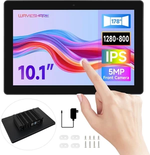 waveshare Industrial HMI All-in-one 10.1inch Touch Display, Compatible with Raspberry Pi 4 (Included), Supports Dual 4K HDMI Output, 10-Point Touch, Aluminum Alloy Case, Efficient Heat Dissipation waveshare Industrial HMI All-in-one 10.1inch Touch Display, Compatible with Raspberry Pi 4 (Included), Supports Dual 4K HDMI Output, 10-Point Touch, Aluminum Alloy Case, Efficient Heat Dissipation