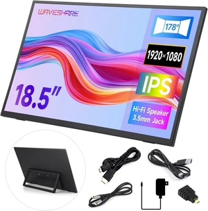 waveshare Luckfox 18.5inch Portable Monitor with Stand, IPS Screen, 120Hz High Refresh Rate, Mini HDMI Interface, 1920 × 1080 Full HD, 178° Viewing Angle, ABS Case, Supports HDR, No Touch waveshare Luckfox 18.5inch Portable Monitor with Stand, IPS Screen, 120Hz High Refresh Rate, Mini HDMI Interface, 1920 × 1080 Full HD, 178° Viewing Angle, ABS Case, Supports HDR, No Touch